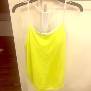 Fabletics neon yellow workout tank